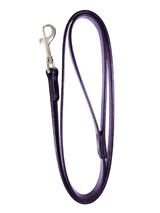 Purple Leather Matching Dog Lead - Matching lead (4ft / 1.2 m) for the Purple Leather Personalised Dog Collar (click the images to the right to view the collars).