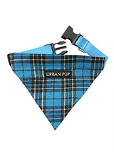 Blue Tartan Bandana - Our Blue Tartan Bandana is a traditional design which is stylish, classy and never goes out of fashion. Just attach your lead to the D-ring and this stylish Bandana can also be used as a collar. It is lightweight, incredibly strong, stylish and practical.