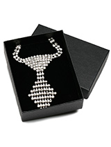 Crystal Tie Dog Necklace - A shimmering glamorous necklace that is stunningly elegant. Great for that special occasion, but if you just want to show off then that's even better.  