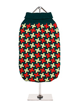 Green / Red Cross Checked Sweater - When our design team wanted to come up with a new range they looked to the traditional designs of Scotland and Scandinavia for inspiration. The result is a reinterpretation of the styles that still resonate, such as our new Cross Checked Sweater range. This sweater is of a traditional design but wit...