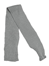 Grey Knitted Scarf - Our knitted scarves can be worn in a number of ways. One end of the scarf has an opening so that it can be worn like a tie. Or it can be simply tied around the neck. But whatever way it is worn it is guaranteed to create that casual look while keeping the neck and chest warm. 
