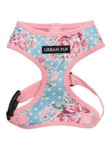 Vintage Rose Floral Harness - Our Vintage Rose Floral Harness will brighten up even the most dullest of days. It is a contemporary style and the floral pattern is right on trend. It is lightweight and incredibly strong. Designed by Urban Pup to provide the ultimate in comfort, safety and style. It features a breathable material...