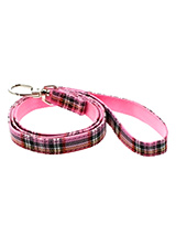 Pink Tartan Fabric Lead - Here at Urban Pup our design team understands that everyone likes a coordinated look. So we added a Pink Tartan Fabric Lead to match our Pink Tartan Harness, Bandana and collar. This lead is lightweight and incredibly strong.