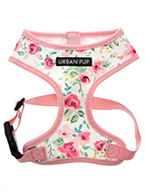 Pink Floral Cascade Harness - Our Floral Cascade Harness is a rich contemporary style and the floral pattern is right on trend. It is lightweight and incredibly strong. Designed by Urban Pup to provide the ultimate in comfort, safety and style. It features a breathable material for maximum air circulation that helps prevent your...