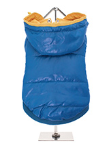 Blue Pathfinder Insulated Panel  Jacket - Protection and lightweight performance fuse in this Blue Pathfinder Insulated Panel Jacket from Urban Pup. Lightweight and incredibly warm to keep the cold out and the heat in. Combine that with a choice of three great colours. The hood is trimmed with yellow piping to match the lining and drawstrin...