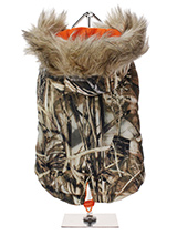 Natural Camouflage Fish Tail Parka - 'Our All-Natural Camouflage Fish Tail Parka: The Perfect Choice for Adventure-Loving Dogs! Designed for both rough and tumble play, this high-quality, multi-layered garment ensures warmth and protection against the cold. Explore our classic collection of camouflage coats and accessories to keep your...