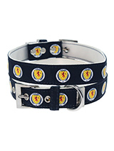 Scotland Football Team Collar - Our Official Scotland Retro Collar is lightweight and incredibly strong.  The collar has been finished with chrome detailing including the eyelets  and tip of the collar. A matching leash and harness are available to  purchase separately. You can be sure that this stylish collar will be  admired fro...