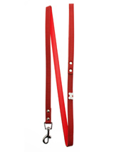 Red Leather Diamante Bone Charm Lead - Sparkling Bling Lead. This textured red leather lead has silver clip finished with a large sparkling diamante bone.S Width: 14mmM Width: 19mmL Width: 25mmLead Length: 1.08m / 48''