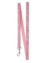 Pink Leather Diamante Lead - Sparkling Bling Lead. This textured pink leather lead has silver clip finished with a large sparkling diamante bone.<ul><li><b>S</b> Width: 14mm</li><li><b>M</b> Width: 19mm</li><li><b>L</b> Width: 25mm</li><li>Lead Length: 1.08m / 48''</li></ul>