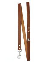 Brown Leather Diamante Lead - Sparkling Bling Lead. This brown leather lead has silver clip finished with a large sparkling diamante bone.S Width: 14mmM Width: 19mmL Width: 25mmLead Length: 1.08m / 48''
