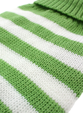 Green & White Candy Stripe Sweater