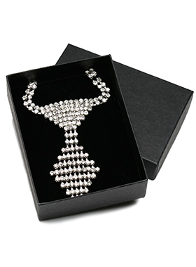 Crystal Tie Dog Necklace