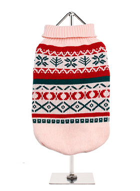 Oyster Pink Fair Isle Vintage Sweater