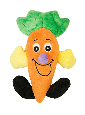 Happy Carrot Plush & Squeaky Toy
