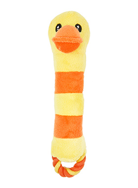 Ducky Plush & Squeaky Rope Toy