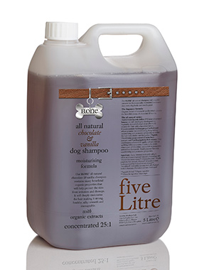 All Natural Chocolate & Vanilla Dog Shampoo (5 Litre Groomer's Range)