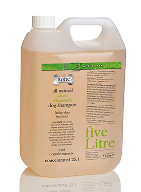 All Natural Sweet Chamomile Dog Shampoo (5 Litre Groomer's Range)