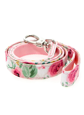 Pink Floral Cascade Fabric Lead