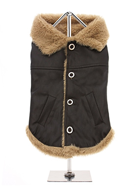 Brown Leather Flying Jacket 