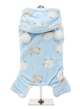 Baby Blue Counting Sheep Onesie