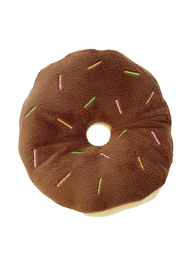 Chocolate Donut Plush & Squeaky Dog Toy