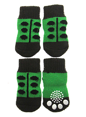 Green Frog Pet Socks