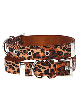 Cheetah Print Fabric Collar