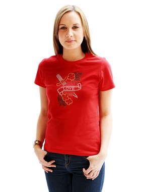 Love Heart GlamourGlitz Women's T-Shirt