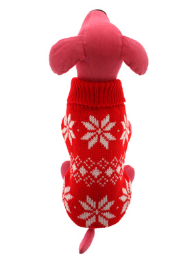 Red Snowflake Knitted Sweater 