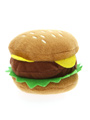 Hamburger Plush & Squeaky Dog Toy