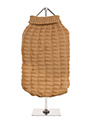 Brown Waffle Textured Knitted Sweater
