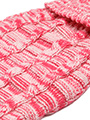 Pink Waffle Textured Knitted Sweater