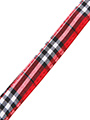 Red Checked Tartan Fabric Collar & Lead Set