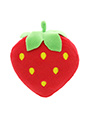Plump Strawberry Plush & Squeaky Dog Toy