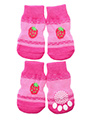 Strawberry Glitter Pet Socks