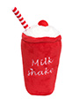 Strawberry Milkshake Plush & Squeaky Dog Toy