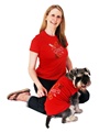 Love Heart GlamourGlitz Dog T-Shirt