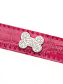 Bruiser's Legally Blonde Pink Leather Diamante Collar / Diamante Bone Charm & Lead Set