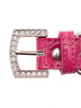 Bruiser's Legally Blonde Pink Leather Diamante Collar & Diamante Bone Charm