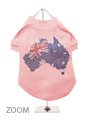Australia Flag GlamourGlitz Dog T-Shirt