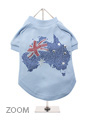 Australia Flag GlamourGlitz Dog T-Shirt