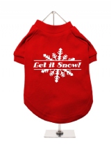 ''Christmas: Let It Snow'' Dog T-Shirt