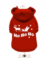 ''Christmas: Ho Ho Ho'' Fleece-Lined Dog Hoodie / Sweatshirt
