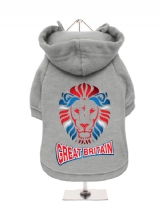 ''Team Great Britain'' Fleece-Lined Dog Hoodie / Sweatshirt