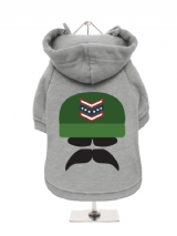 ''Sergeant Badass'' Fleece-Lined Dog Hoodie / Sweatshirt