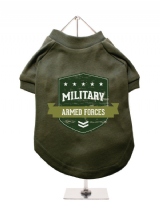 ''Military Armed Forces'' Dog T-Shirt