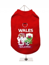 ''World Cup 2022: Wales'' Harness-Lined Dog T-Shirt