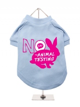 ''Say No to Animal Testing'' Dog T-Shirt