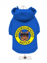 ''Neighbourhood Watch'' Fleece-Lined Dog Hoodie / Sweatshirt