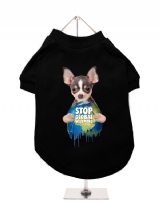 ''Stop Global Warming'' Dog T-Shirt